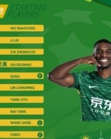 足协杯半决赛对阵云南玉昆，北京国安首发出炉！